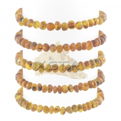 Amber bracelet raw honey green